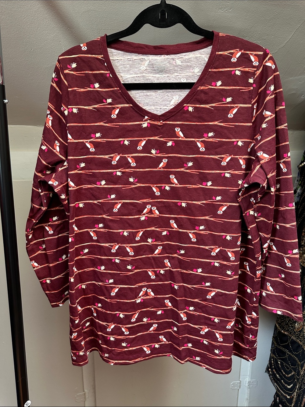 Kim Rogers XXL owl shirt